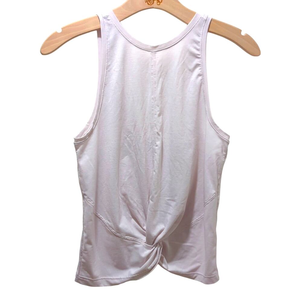 Athleta Essence Tank in Rosario Pink Twist Front High Neck Women's Size XS